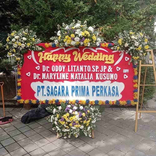 Bunga Papan Wedding